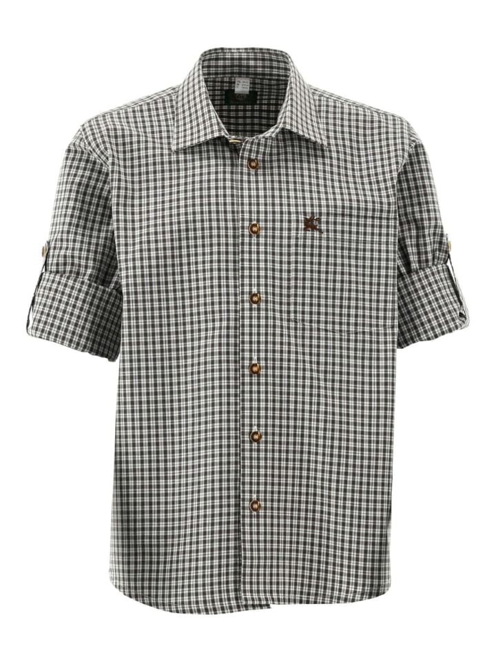 

Детская традиционная рубашка Slamo темно-зеленого цвета OS-Trachten