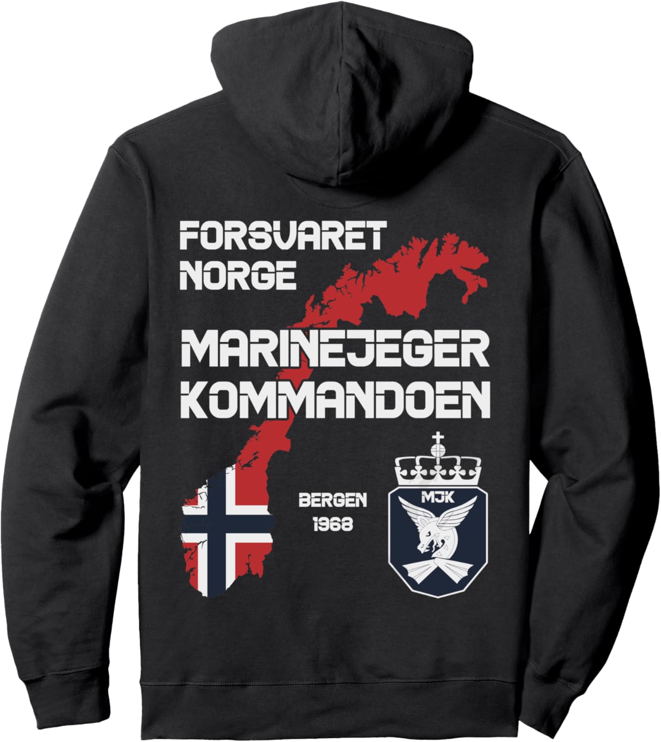 

Худи норвежской армии SEAL морской пехоты, черная Marinejegerkommandoen Forsvaret Norway Defense, Черный, Худи норвежской армии SEAL морской пехоты, черная Marinejegerkommandoen Forsvaret Norway Defense