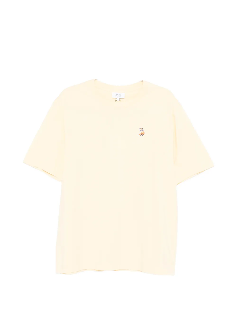 

Футболка с вышивкой Maison Kitsune, желтый
