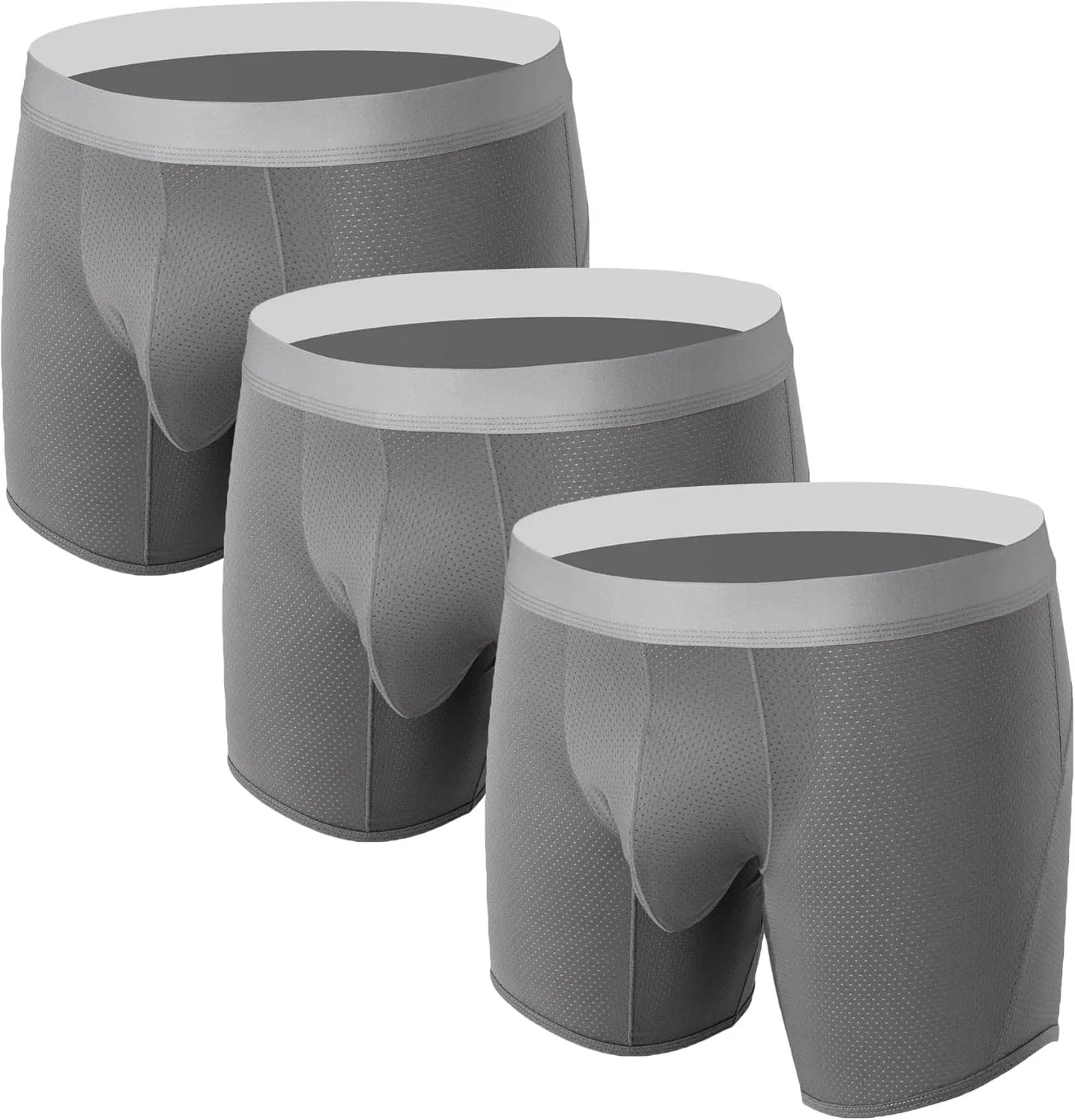 Боксеры дышащие Grey-3pc