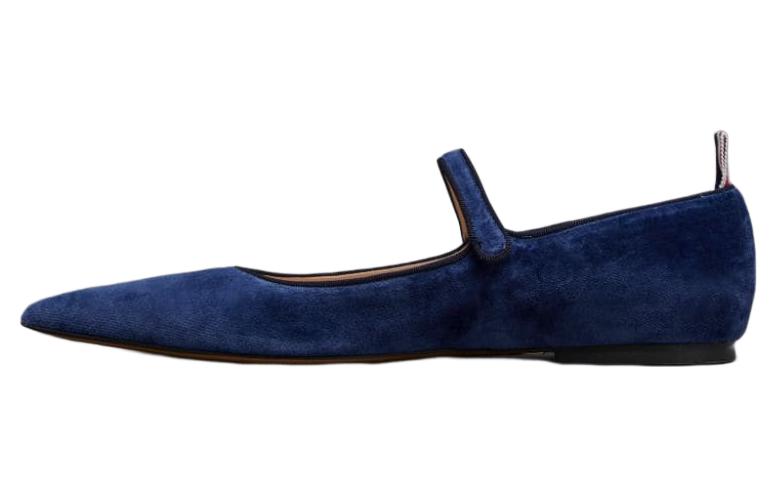 Бархатные балетки John Pointed THOM BROWNE, Original Shoe Box Included