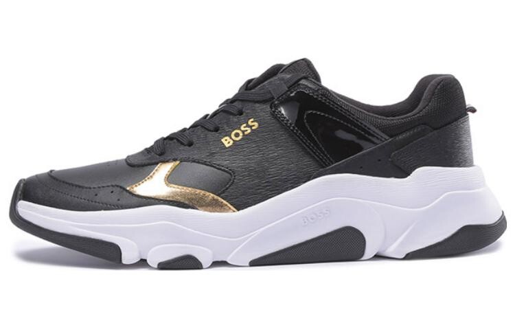 

Кроссовки HUGO BOSS Lifestyle Shoes Men Low-top Gold/black, черный/золотой