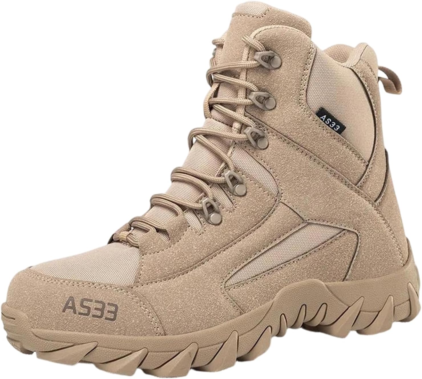 

Мужские нескользящие пустынные ботинки до щиколотки, удобные для прогулок на открытом воздухе, с платформой, дышащие и поддерживающие Alloaone, Sand