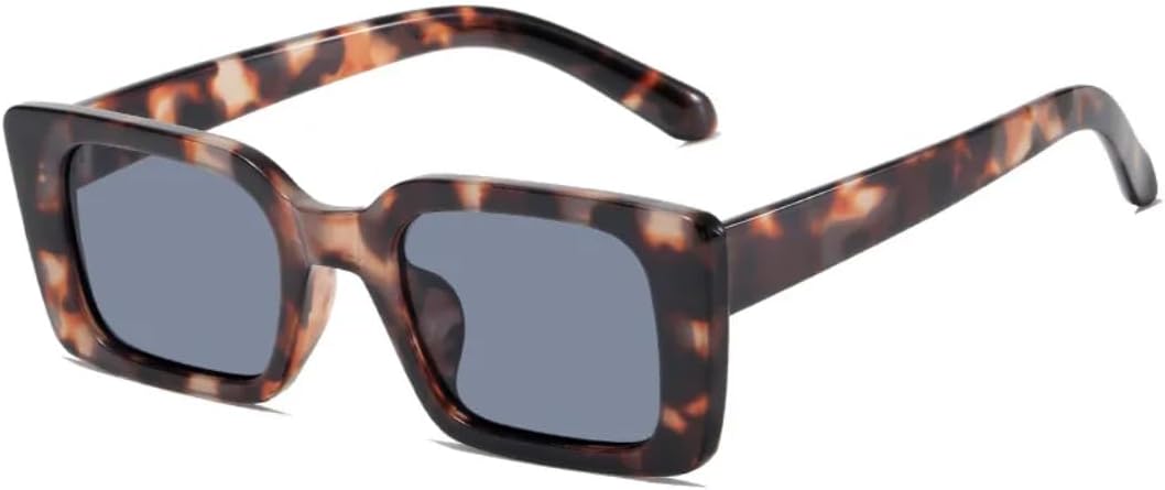 

Солнцезащитные очки с защитой от УФ-излучения UV400 | Маленькая оправа с леопардовым принтом, цветные линзы | Для женщин и мужчин, для занятий спортом на открытом воздухе и вождения DSVIGF, Leopard-black