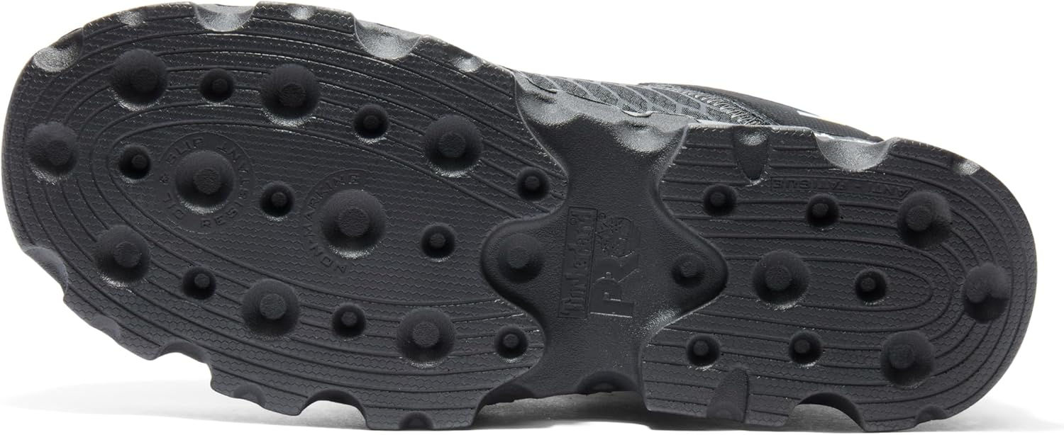 Timberland PRO мужские промышленные спортивные рабочие ботинки Powertrain Sport Alloy с защитным мыском и антистатическими свойствами, Black/Grey-2024 New — фото 4