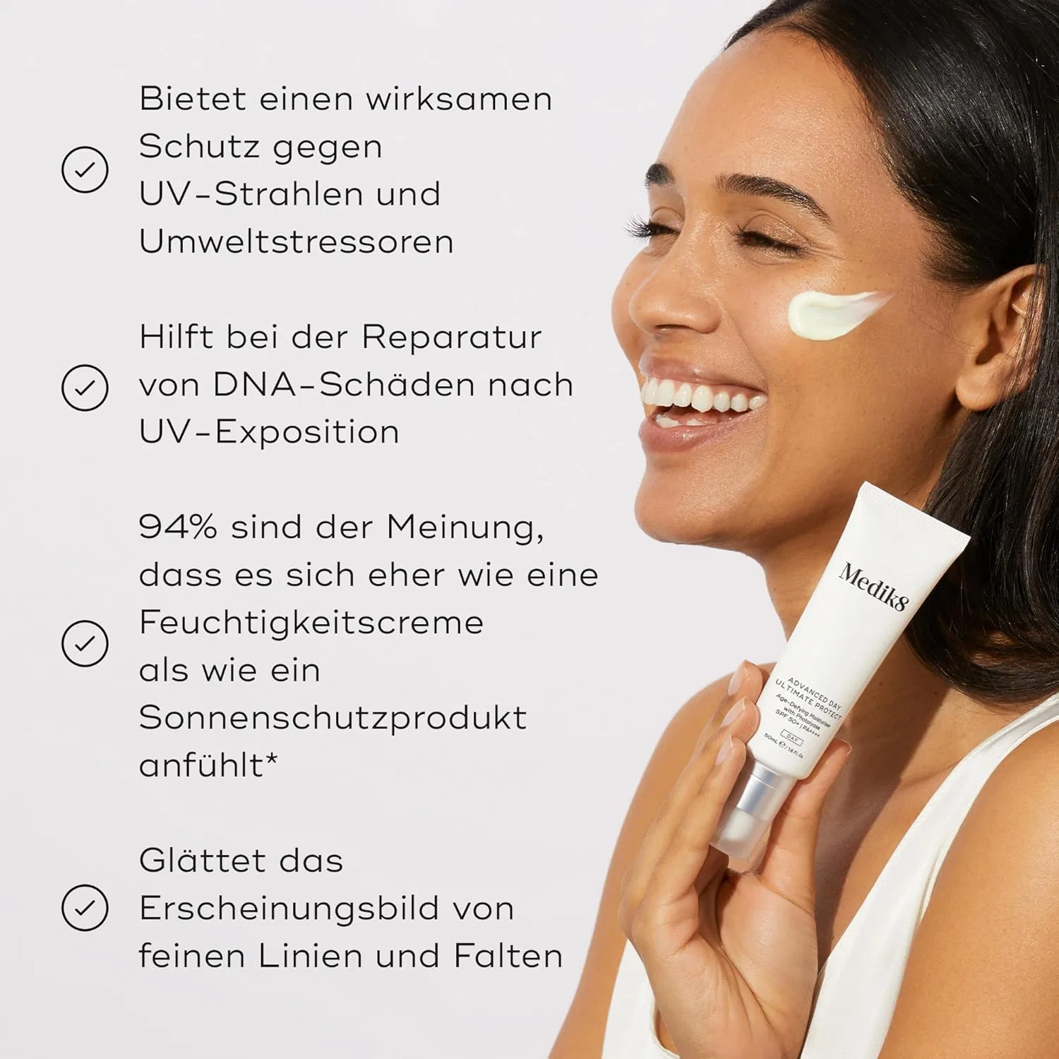 Крем для лица SPF MEDIK8 Антивозрастной увлажняющий с + «Advance Day Ultimate Protect» от — фото 2