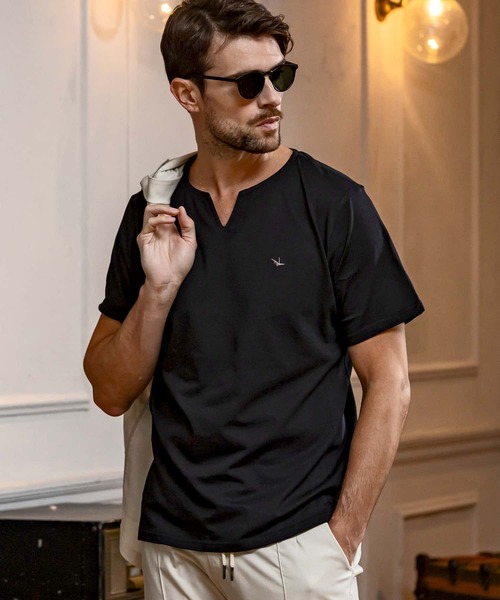 

1PIU1UGUALE3 RELAX Футболка мерсеризованная с коротким рукавом и логотипом, 1PIU1UGUALE3 RELAX, черный