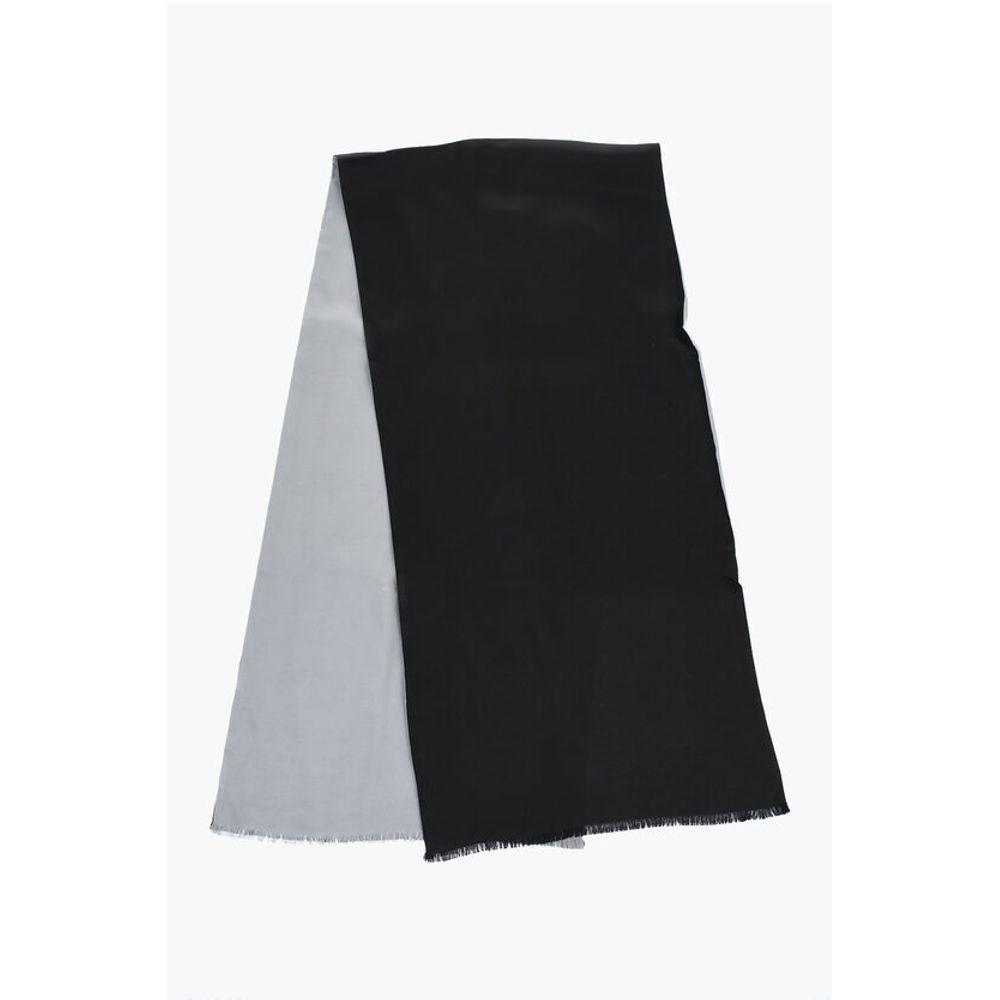 

Двухцветный шелковый фуляр Corneliani, Black