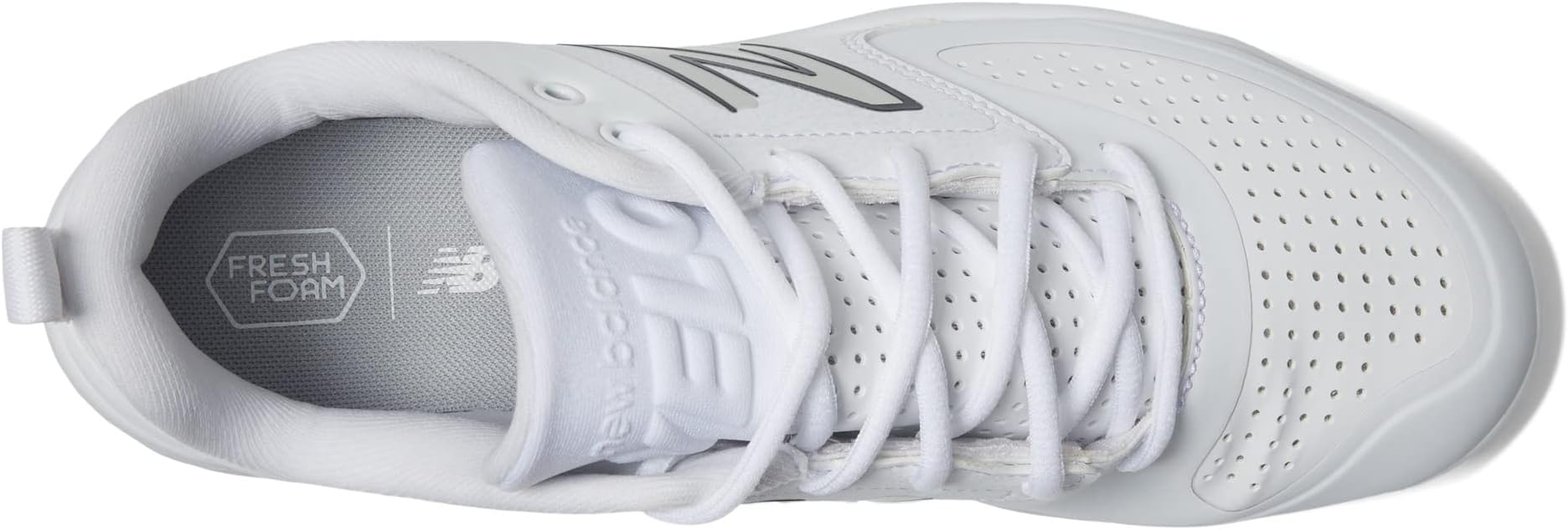 Кроссовки New Balance Fresh Foam Velo v3 Molded Softball Cleats, White/White — фото 2