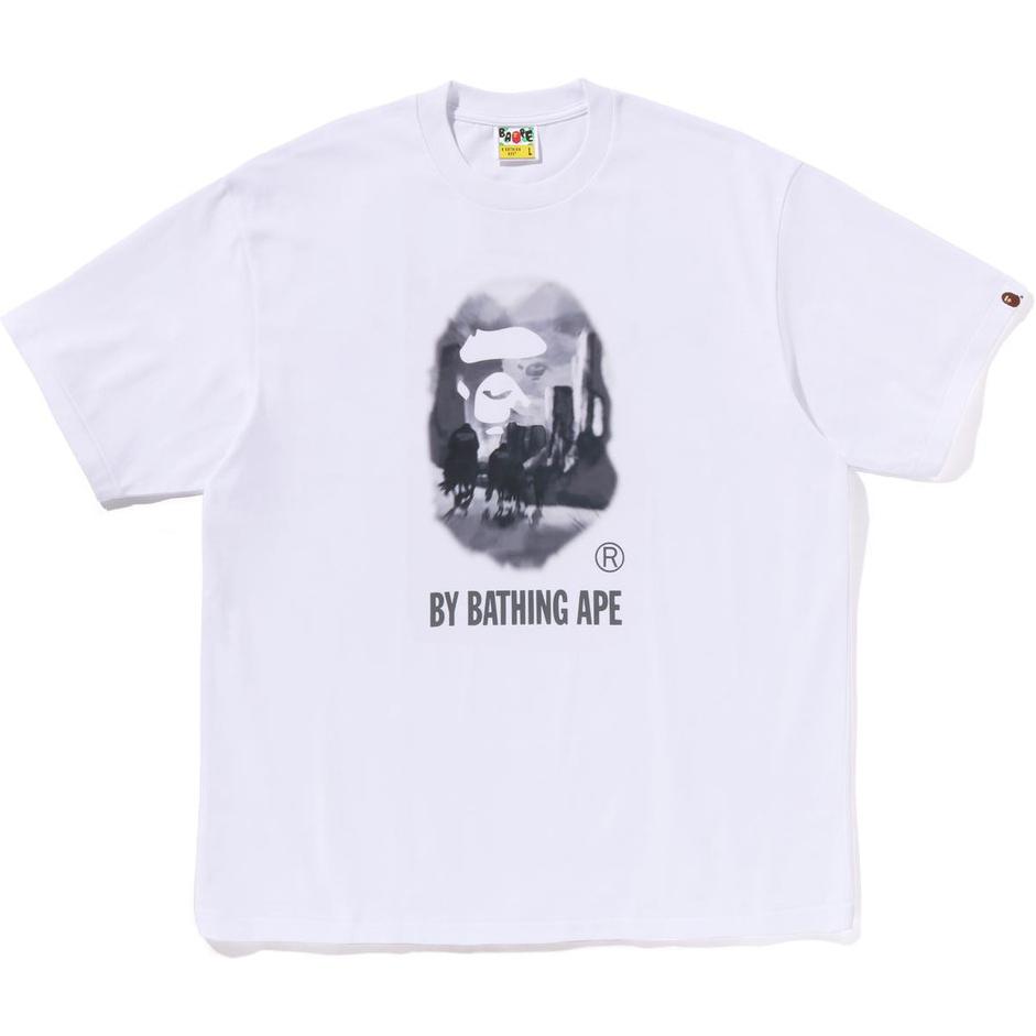 Футболка Bape Painting By Bathing Ape расслабленного кроя A BATHING APE, черный — фото 4