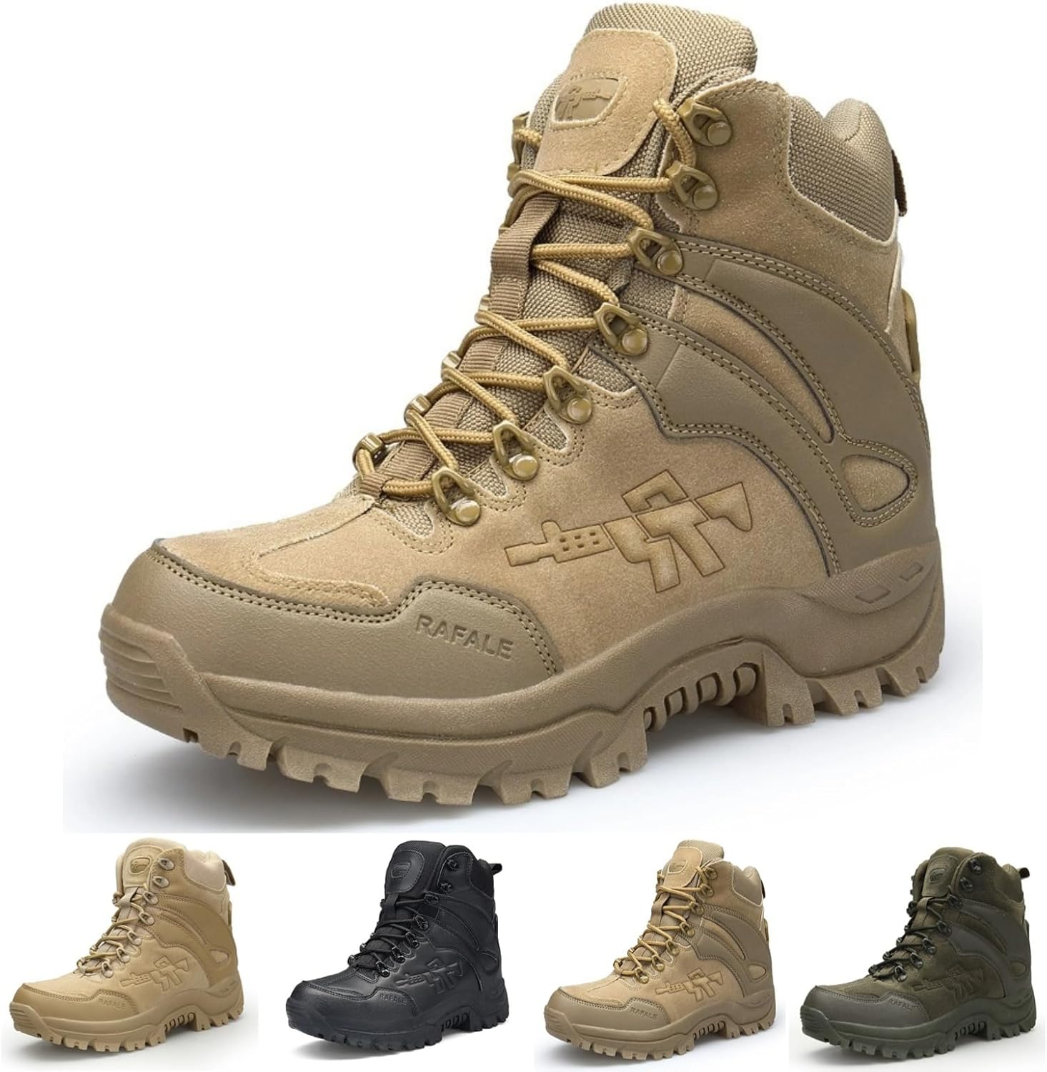 

Мужские походные ботинки, противоскользящие, прочные, для улицы, дышащие, удобные, зимние ботильоны для трекинга MACEFIL, Brown