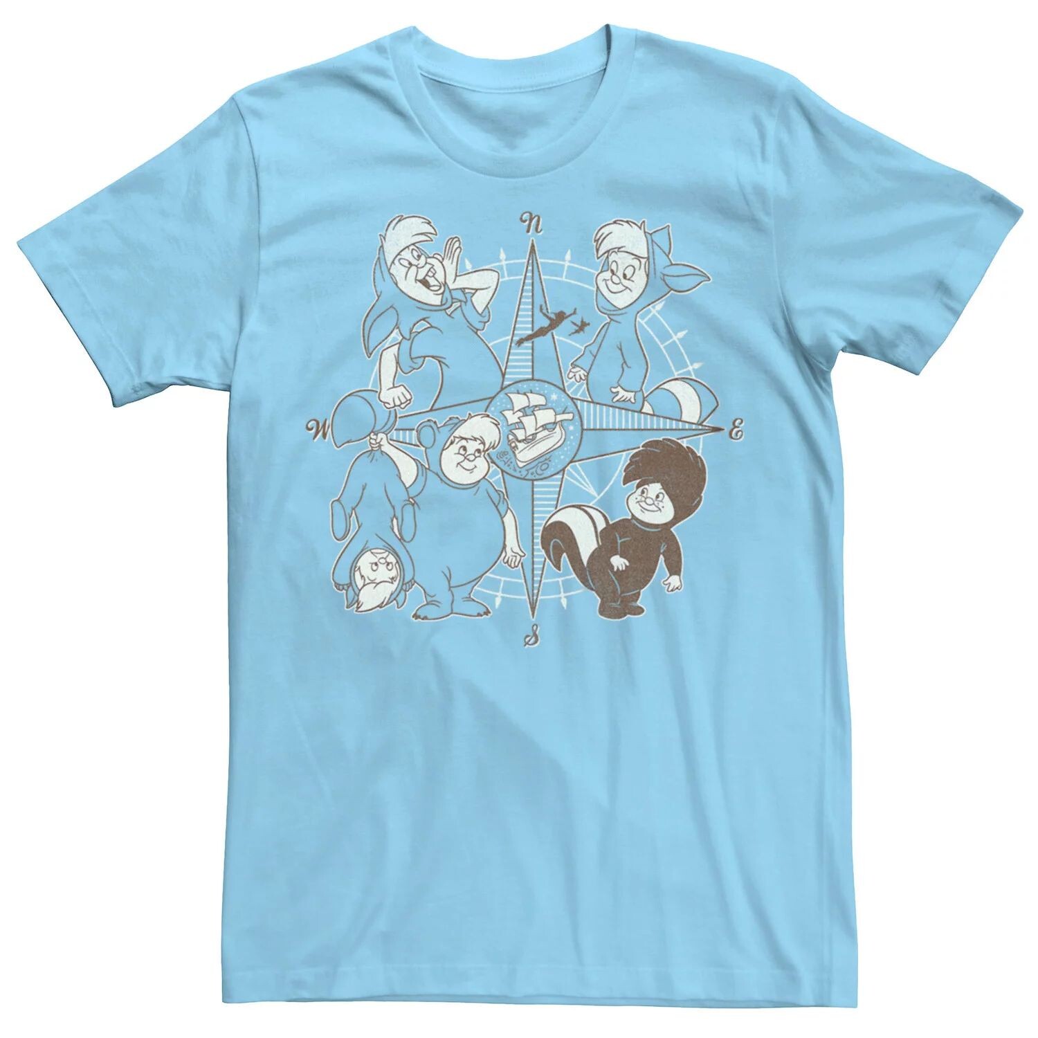 

Мужская футболка Disney Peter Pan Lost Boys Compass Licensed Character