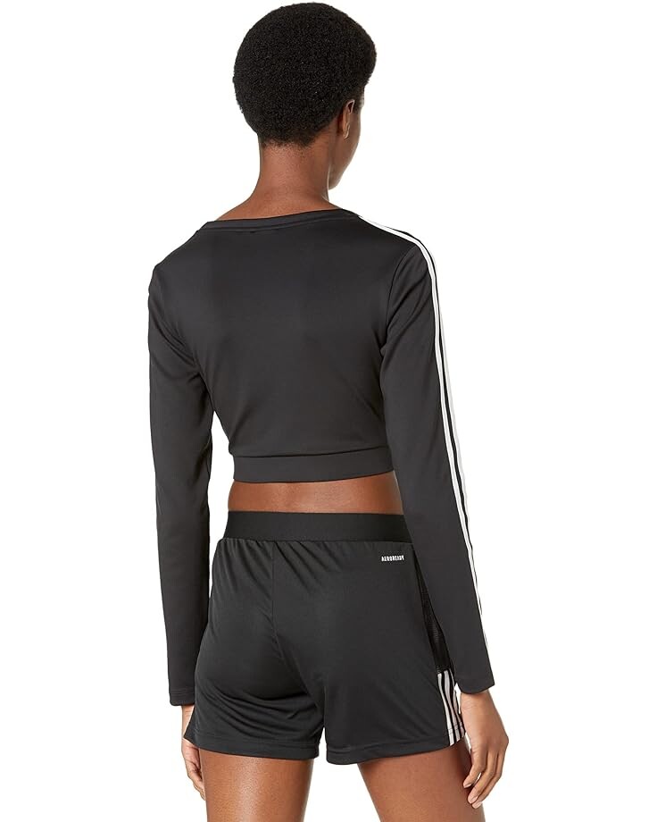 

Футболка с длинным рукавом Adidas 3-Stripes Long Sleeve Tee, цвет Black 3