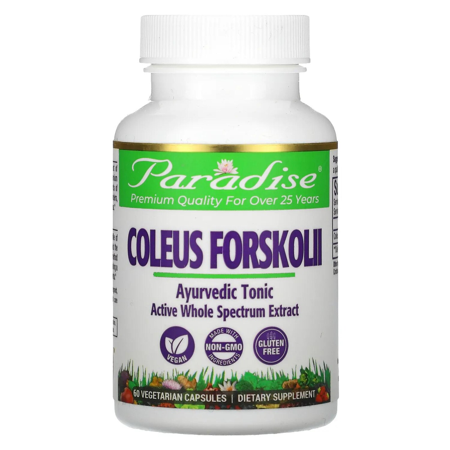 

Paradise Herbs Колеус форсколии 60 капсул в растительной оболочке