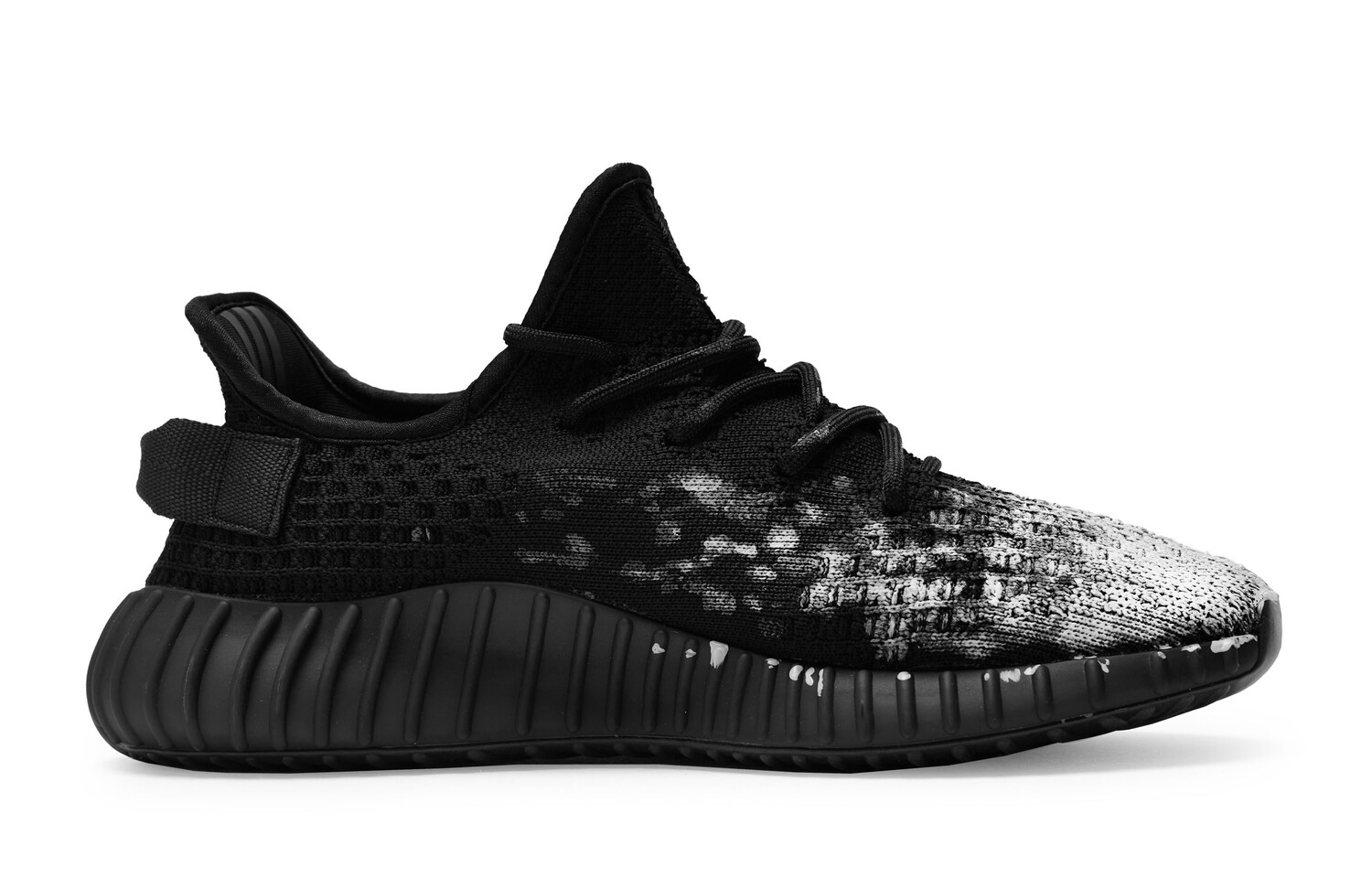 Кроссовки adidas originals Yeezy Boost 350 V2 Lifestyle Shoes Unisex Low-top White, черный/белый — фото 2