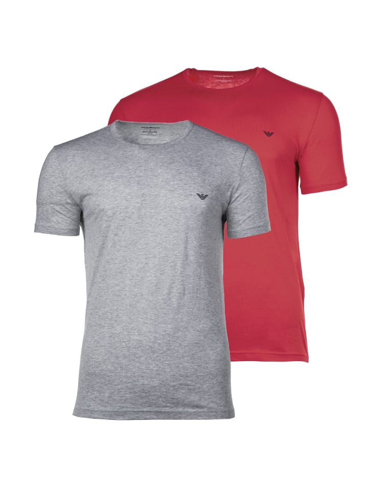 

Футболка Emporio Armani, цвет grau/rot