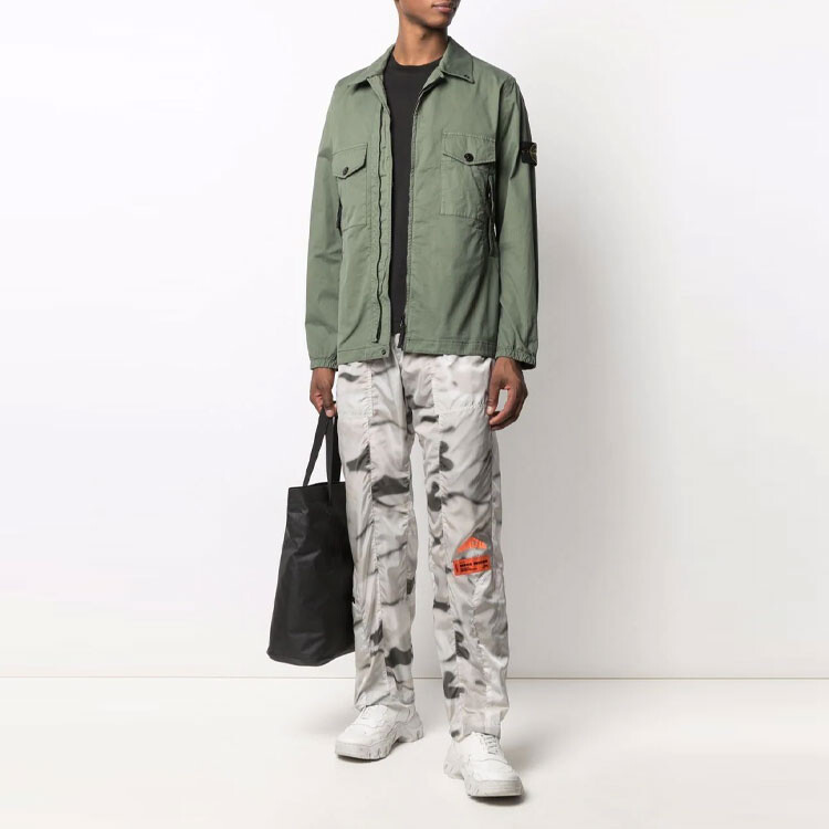 Куртка мужская зеленая Stone Island, зеленый — фото 2