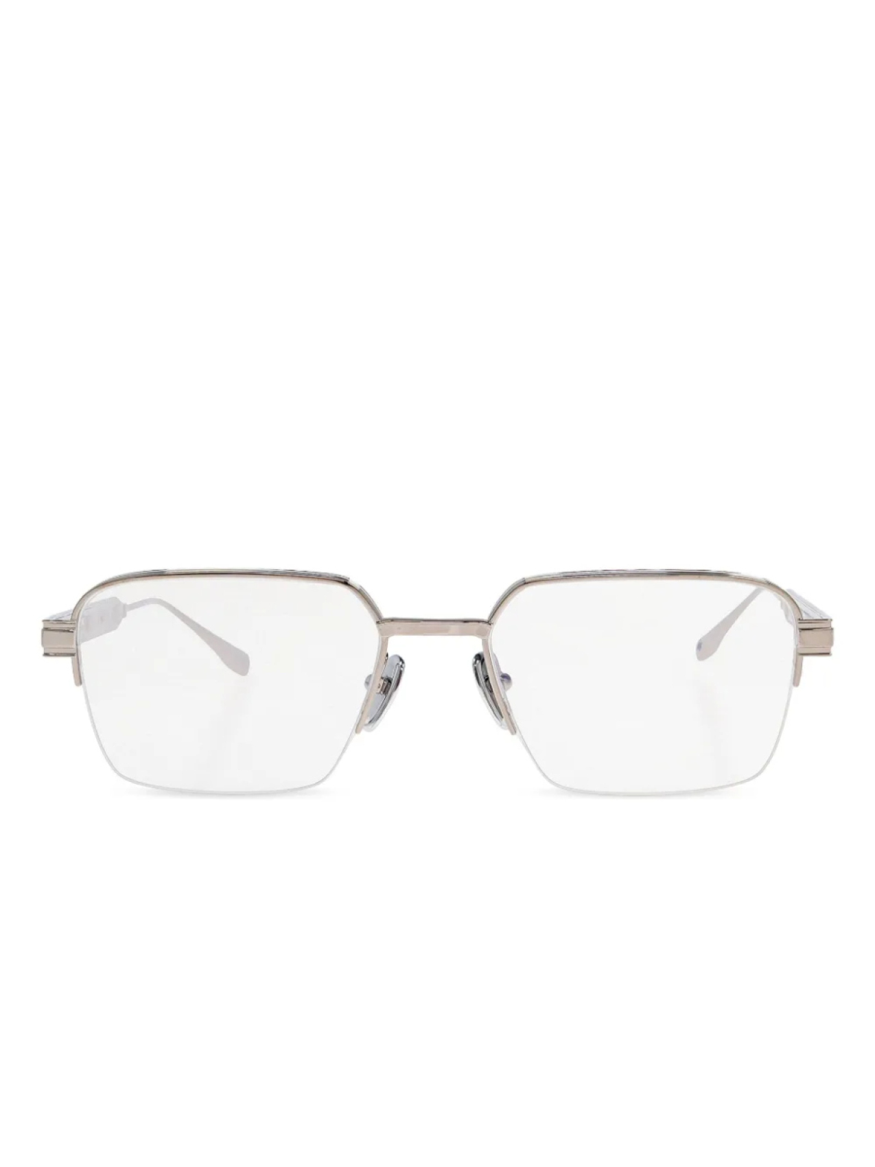 

Очки в прямоугольной оправе Balmain Eyewear, серебряный