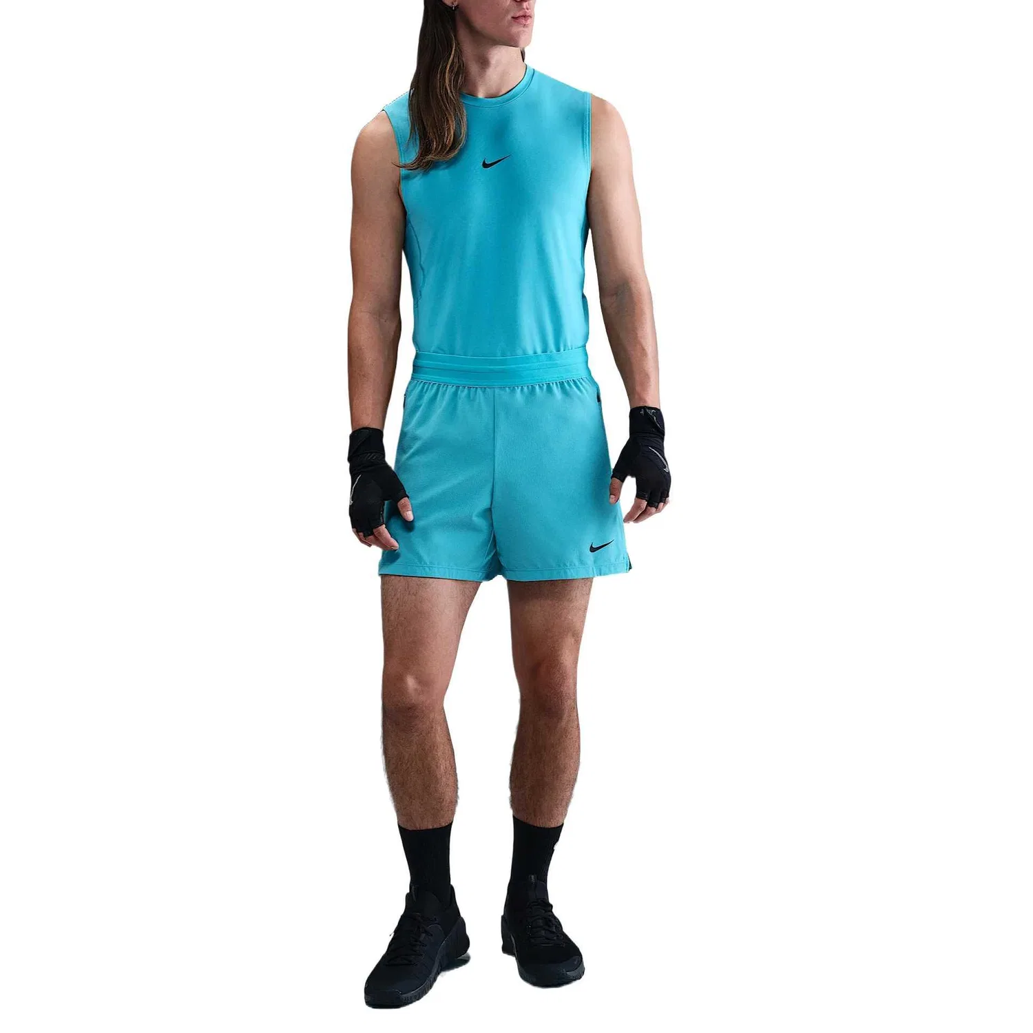 Спортивные шорты Nike Flex Rep Dri-FIT 5" синие — фото 3