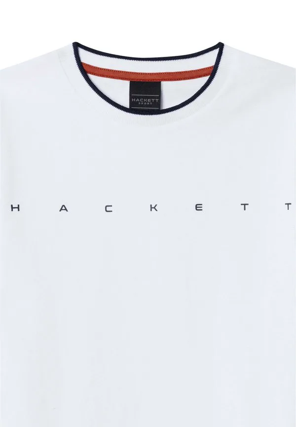 Базовая футболка с принтом Hackett London, Optic White — фото 3