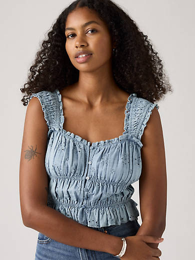 

Блузка Амайя Levi's, цвет Alternate Fin - Medium Wash