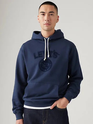 

Толстовка свободного кроя с графичным принтом Levi's, синий