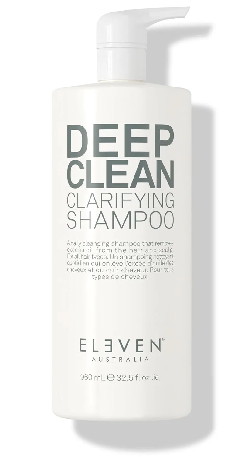 ELEVEN AUSTRALIA Deep Clean Clarifying Shampoo для женщин и мужчин - удаляет налет, детоксифицирует кожу головы, сульфат-фри формула для всех типов волос, очищение и обновление 961 мл, Orange