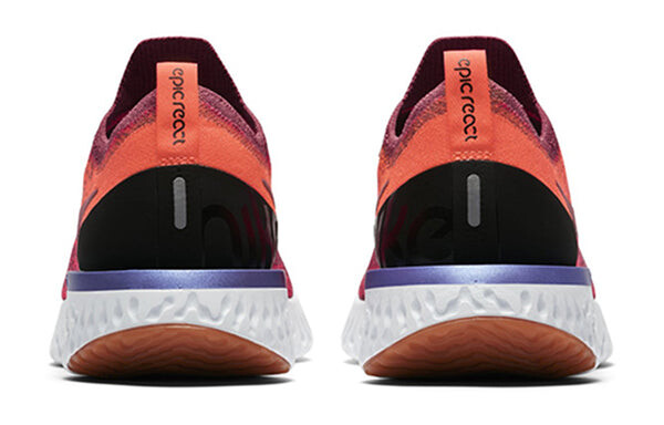 Кроссовки epic react flyknit Nike, красный — фото 3