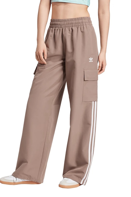 

Брюки Adicolor 3-Stripe Cargo Adidas Originals, бежевый