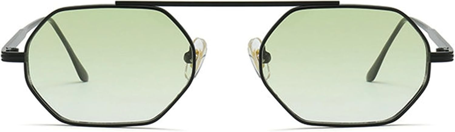 

Солнцезащитные очки Helena Narrow Polygon для мужчин, модные солнцезащитные очки 90-х для женщин, маленькая квадратная металлическая оправа, защита от ультрафиолета UV400, C6