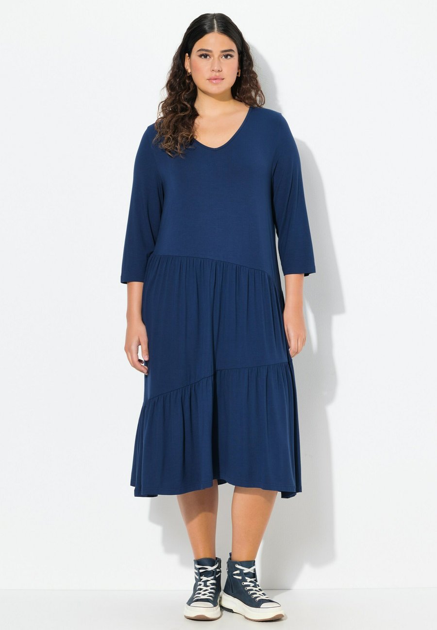 

Платье Ulla Popken Jersey dress, Inky Blue/Dark Blue