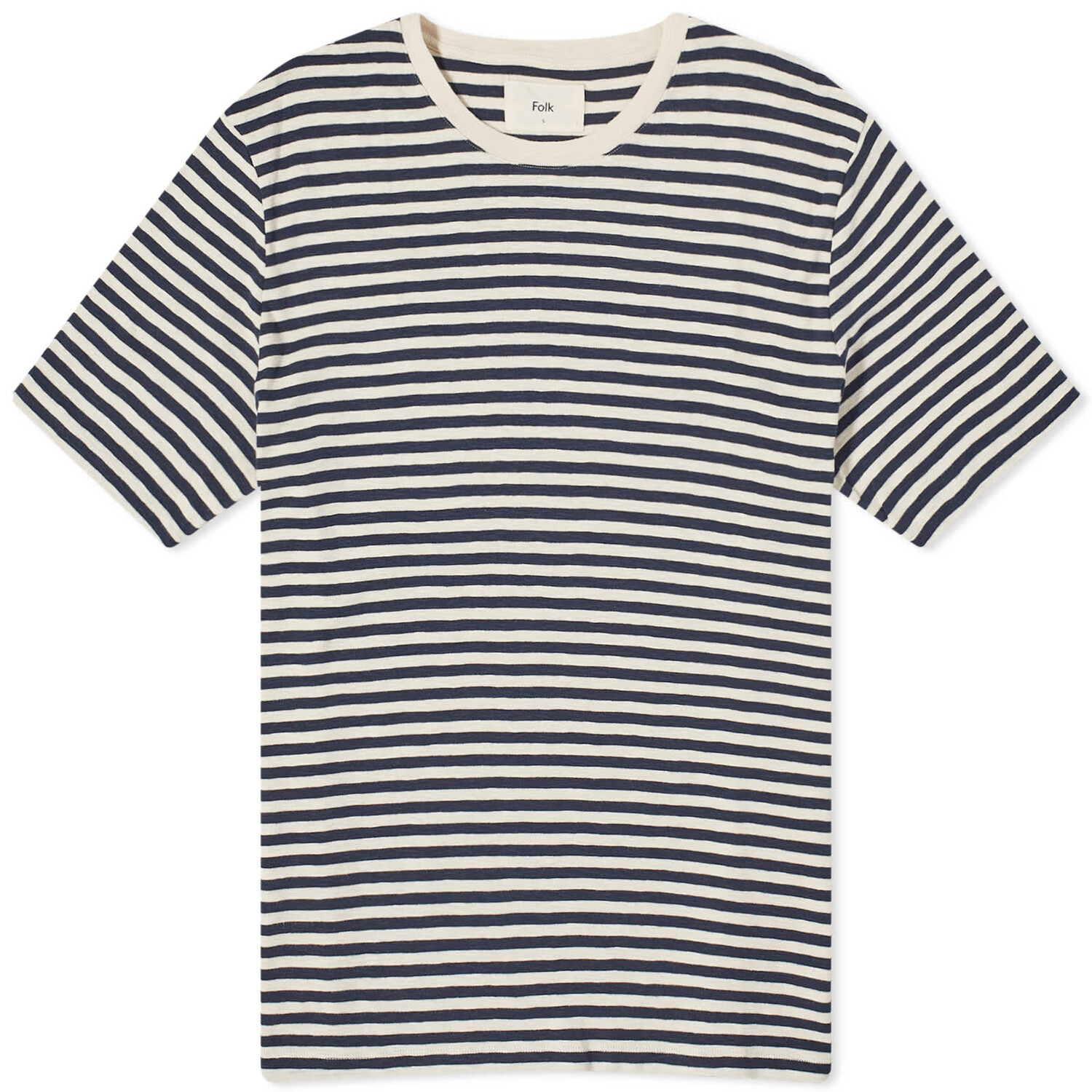 

Футболка Folk Classic Stripe, цвет Ecru Navy