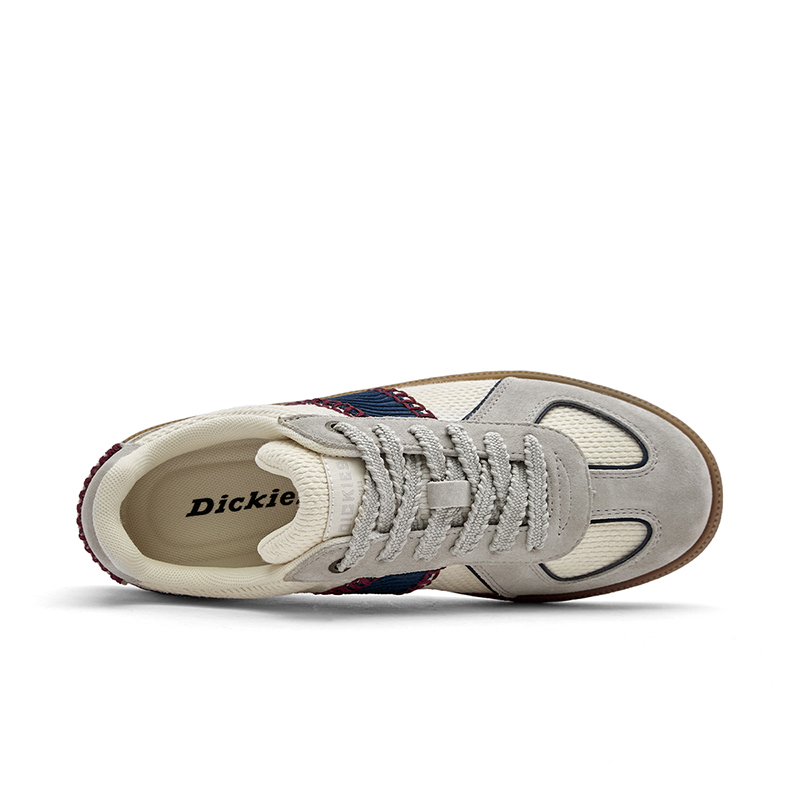 Dickies Легкие мужские скейтерские кеды низкие бело-серо-зеленые, цвет White Gray Green — фото 3