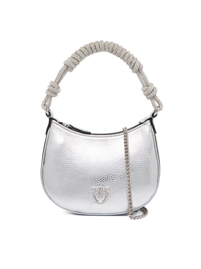 

Вечерняя сумка PINKO Half Moon Baby C + Manico Al 25-26 PLTT 105913 A2WD, серебряныйfarben