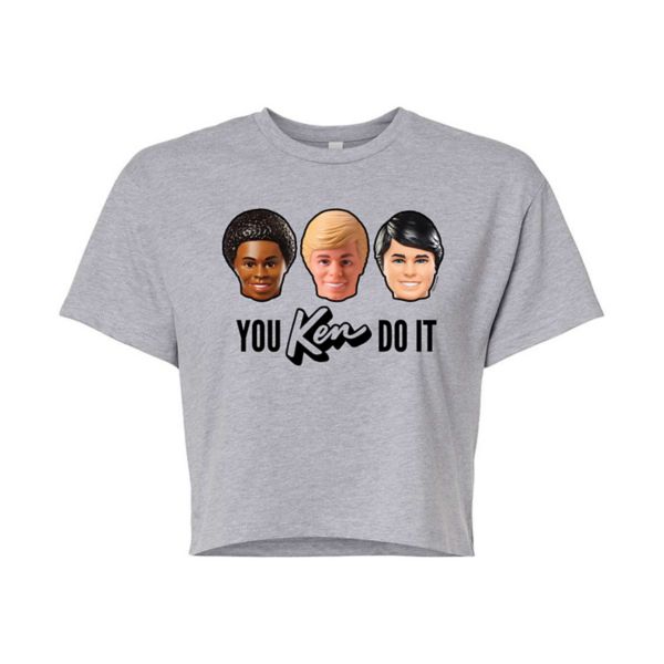 

Укороченная футболка Juniors You Ken Do It Barbie, серый