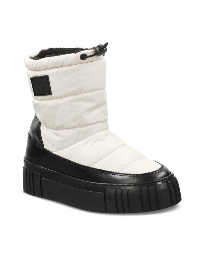 Женские зимние ботинки Gant Snowmont Mid Boot стеганые с шерстяной подкладкой, белый — фото 2