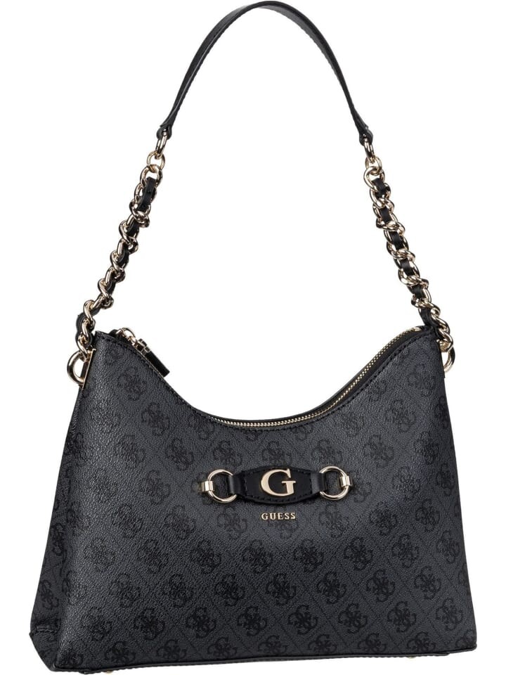 

Наплечная сумка Guess Schultertasche Izzy Top Zip 54010, цвет Coal Logo