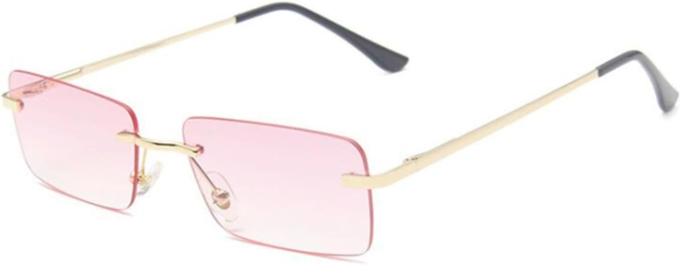 

Солнцезащитные очки с защитой UV400 | Маленькие безободковые очки с линзами конфетного цвета | для женщин и мужчин, для занятий спортом на открытом воздухе и вождения DSVIGF, 08