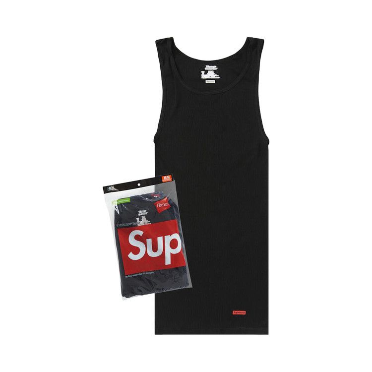 

Топ Supreme x Hanes Tagless Tank Tops (3 Pack), Black