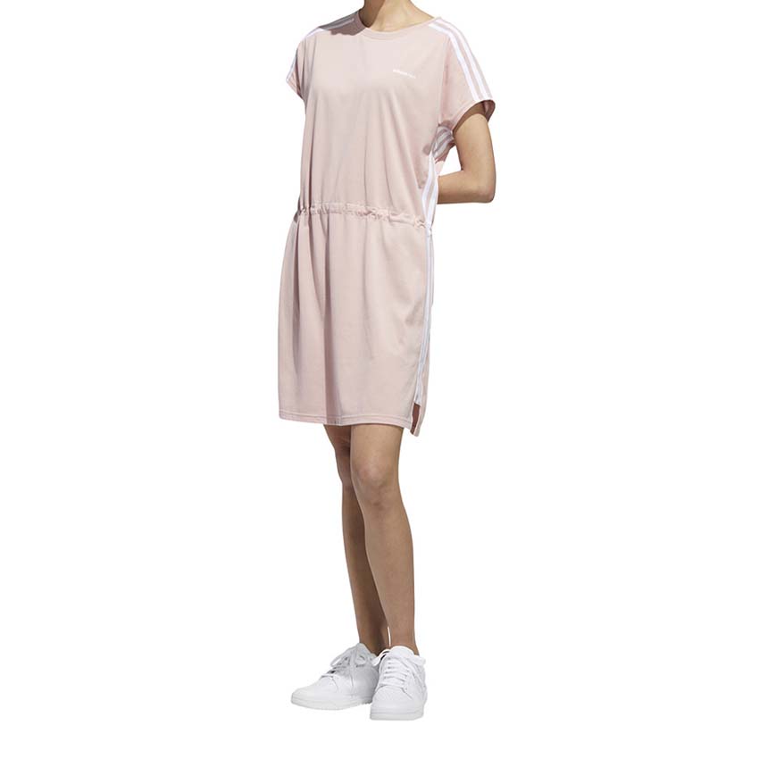 Женское платье с короткими рукавами Ярко-розовое Adidas Neo — фото 4