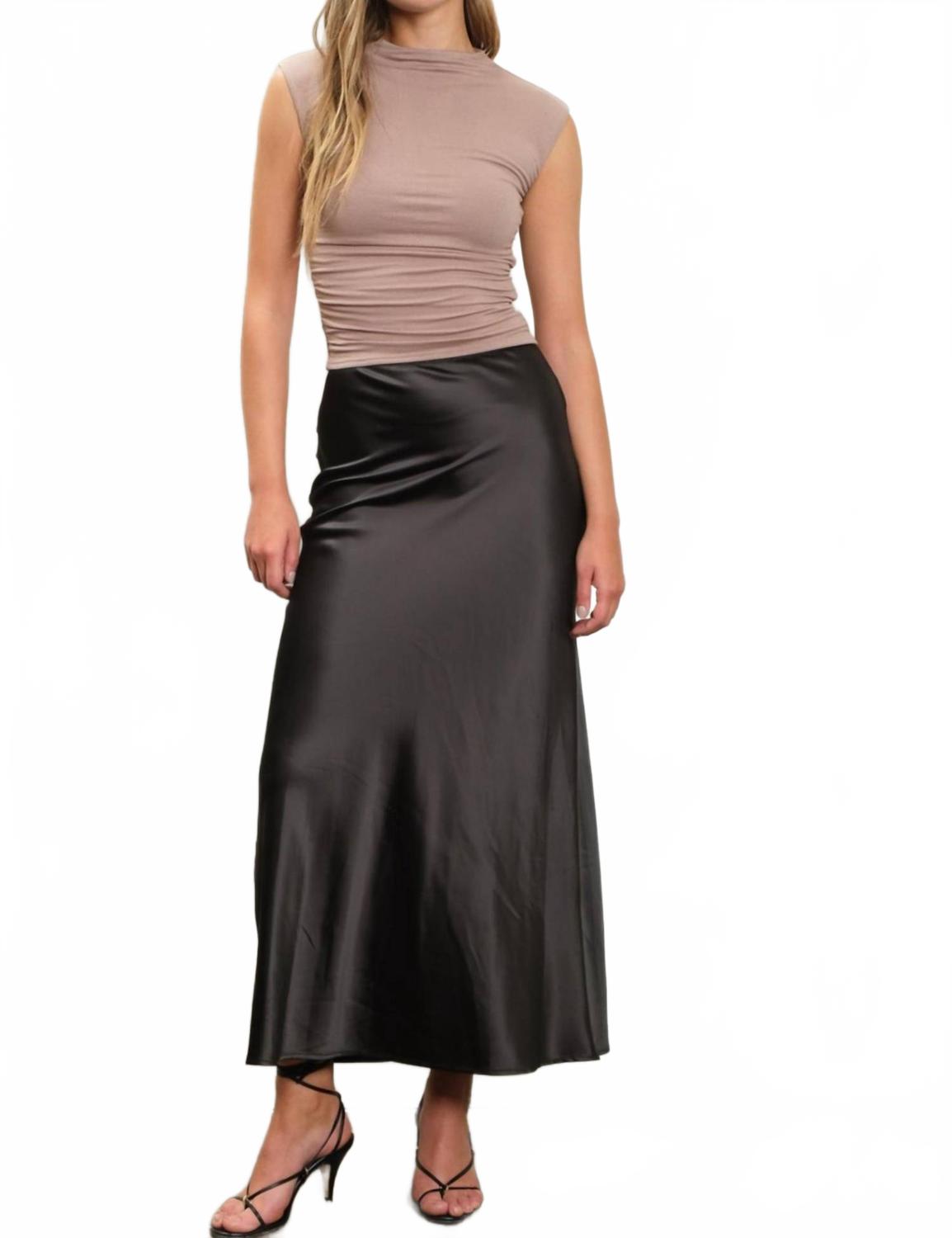 

Blu Pepper Юбка-комбинация «Полуночный шармез» черного цвета