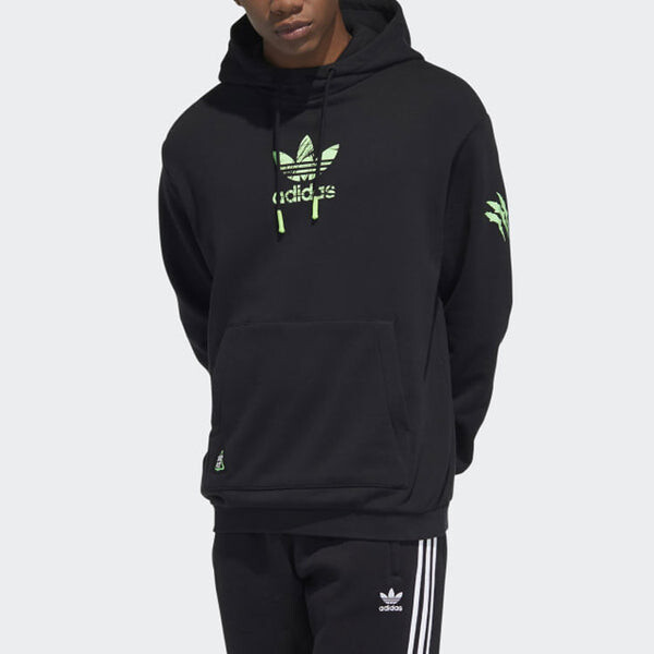 Толстовка adidas originals limited logo Printing Casual Sports Black, черный — фото 2