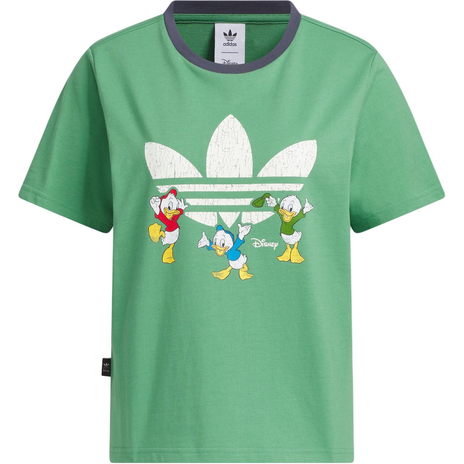 

X Disney Женская спортивная футболка с коротким рукавом с принтом зеленая Adidas