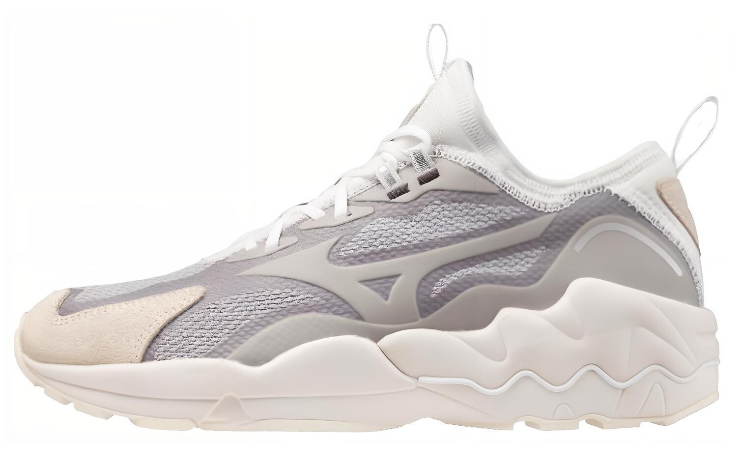 

Кроссовки Wave Rider 1 унисекс с низким верхом серые Mizuno