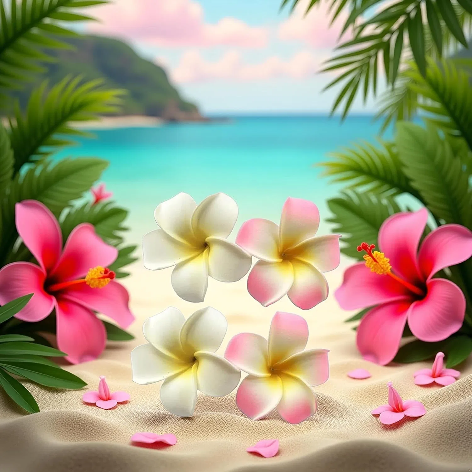 Заколки для волос «Франжипани» от Hawaiian Zgluzp