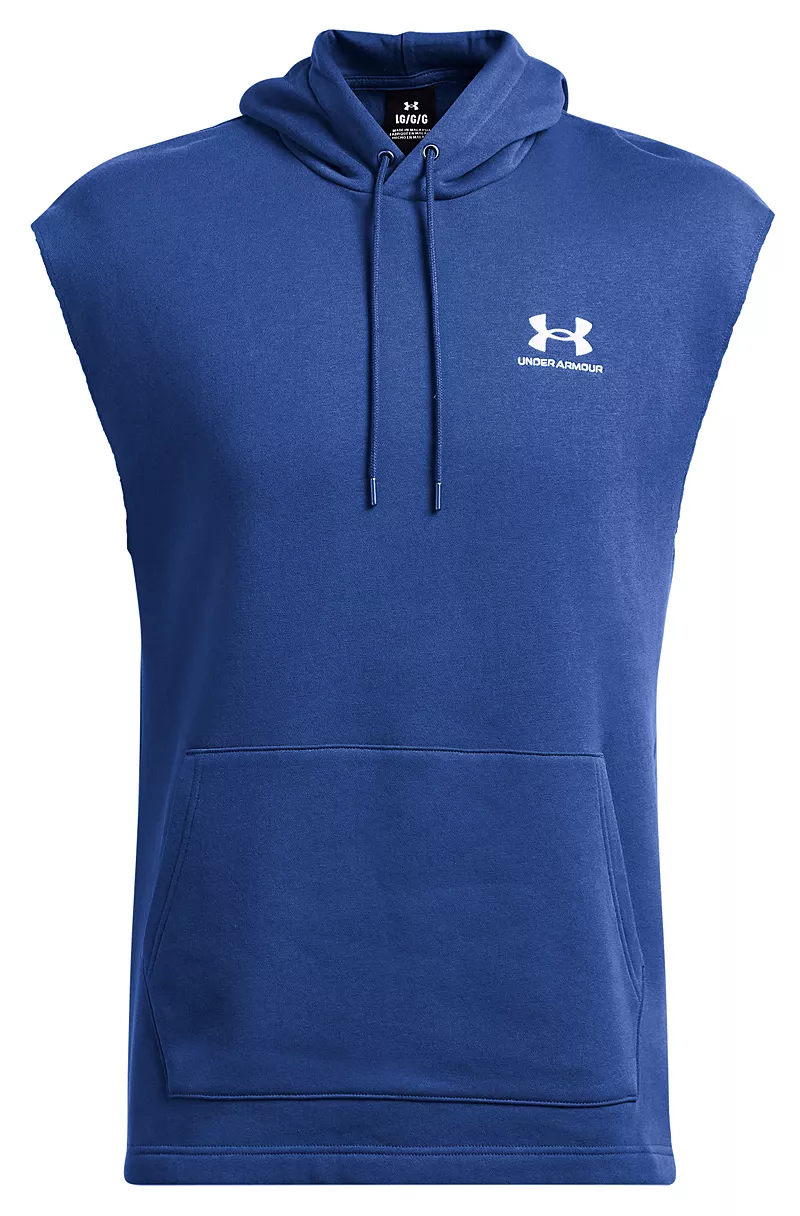 

Мужская флисовая толстовка без рукавов Under Armour Icon, цвет Tech Blue/White