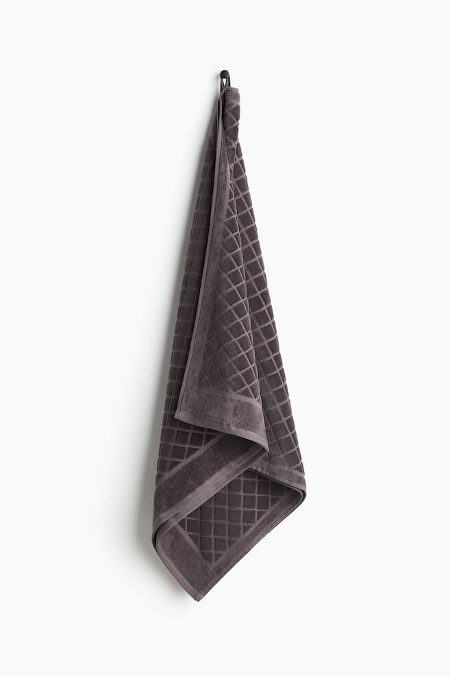 

Полотенце банное из велюра H&M, 70x140 см, серый