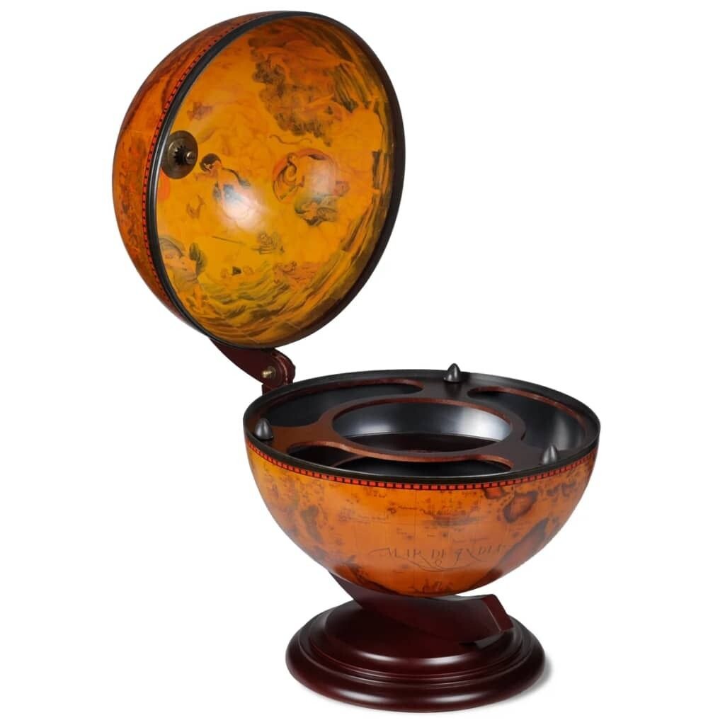 

Полка для бутылок в мини-баре Globe из эвкалиптового дерева DKD HOME DECOR, красный