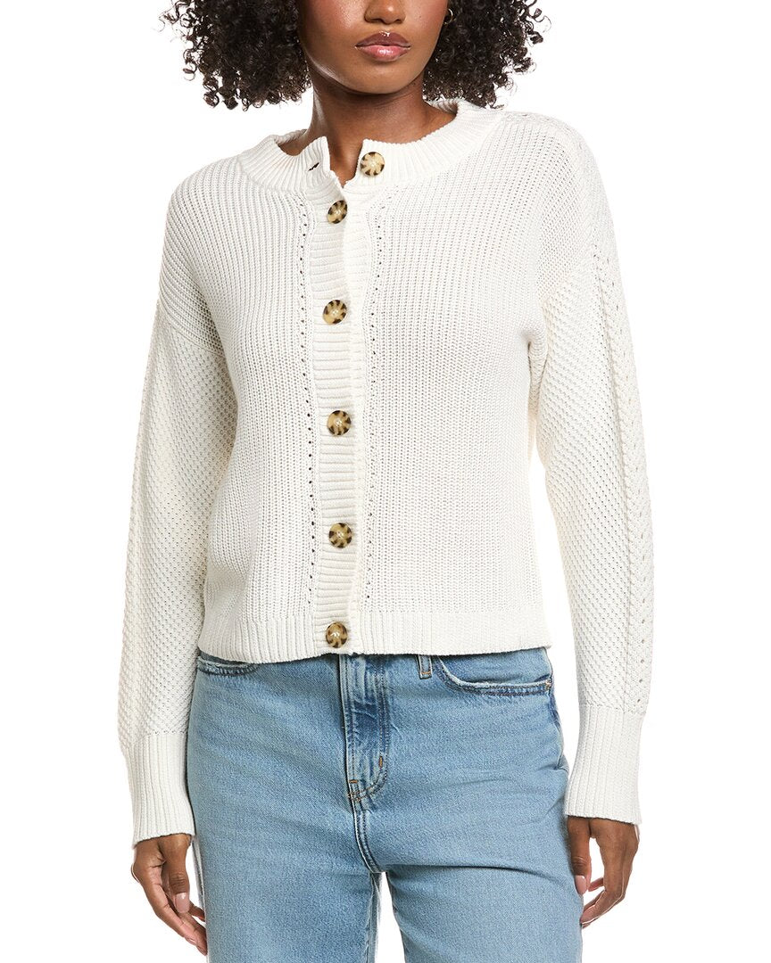 

Кардиган Ханна Роуз Присцилла из смесового кашемира Hannah Rose, белый