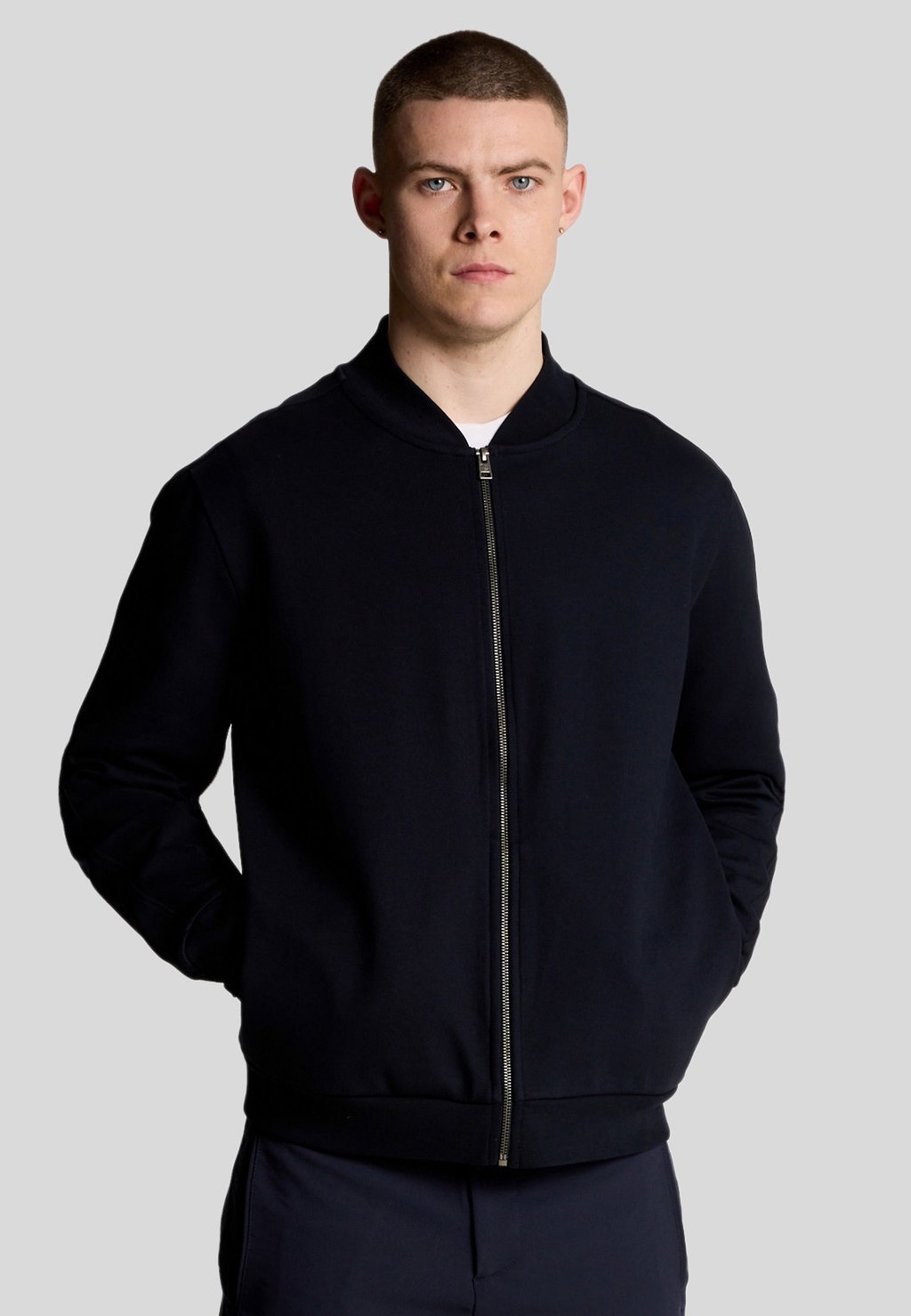 

Куртка-бомбер Lyle & Scott, темно-синий